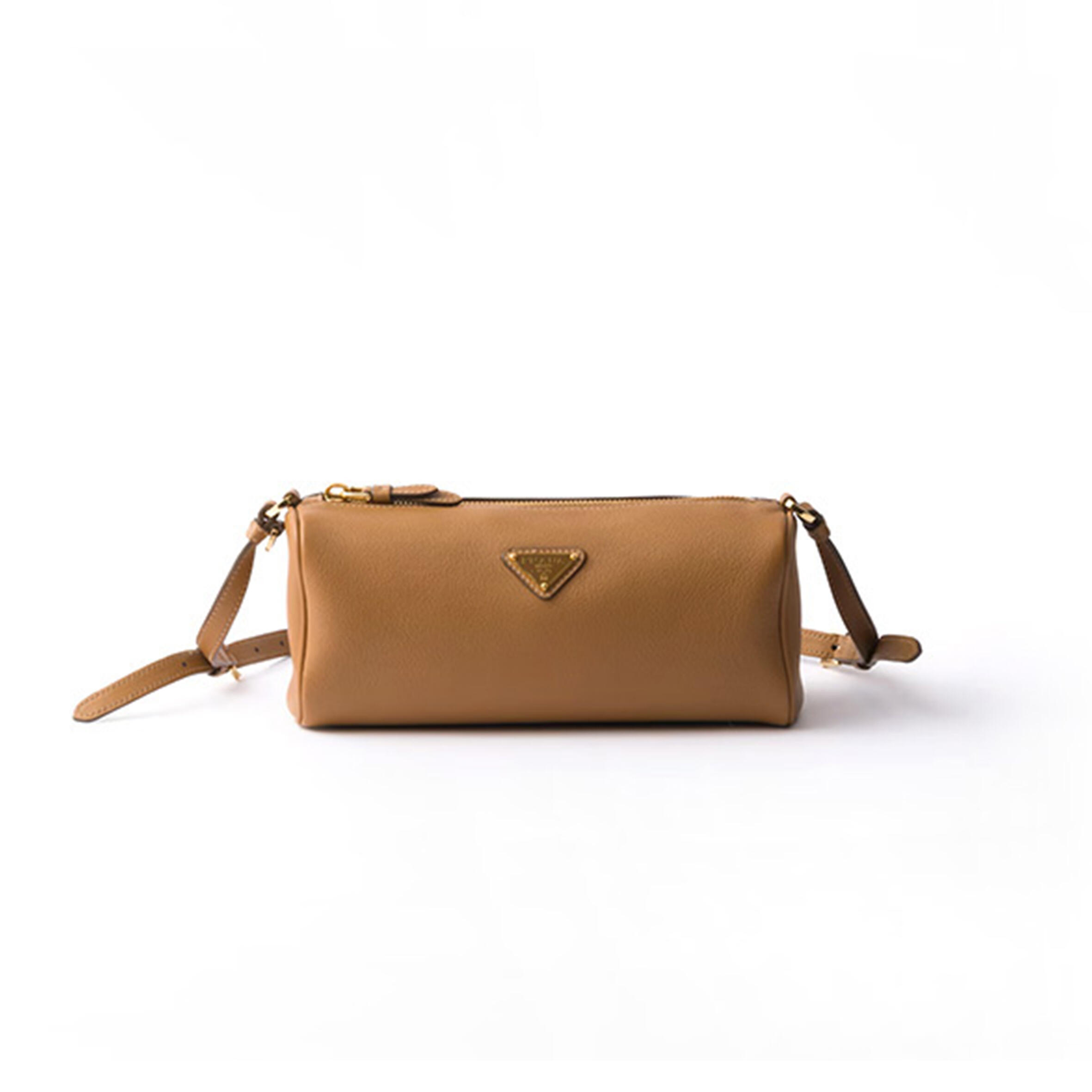 PRADA LEATHER POUCH 1BC239 (22*9*7.5cm)